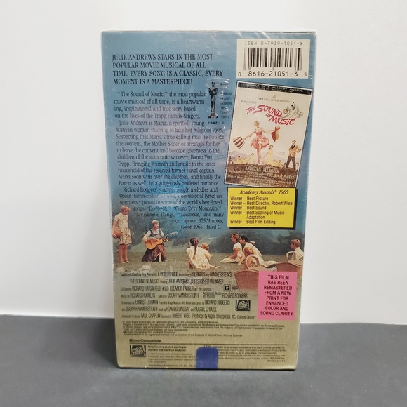 VHS Tape The Sound of Music NEW and Unopened Julie Andrews Rated G - Picture 2 of 4